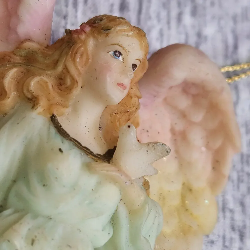 VTG Roman Inc Seraphim Classics Christmas Tree Ornament Angel of Peace Victorian